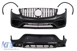 Body Kit suitable for Mercedes GLC Coupe C253 (2015-07.2019) GLC63 Design Black - CBMBGLCC253AMGB