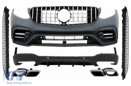 image-64-Body Kit suitable for Mercedes GLC SUV X253 (2015-07.2019) GLC63 Design with Running Boards