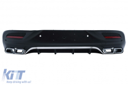 Body Kit suitable for Mercedes GLE Coupe C292 Sport Line (2015-2019) with Chrome Muffler Tips-image-6004429