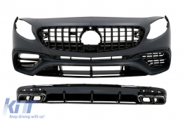 Body Kit suitable for Mercedes S-Class Coupe C217 Sport Line (2015-2021) S63 Design All Black