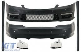 Body Kit suitable for Mercedes S-Class W221 (2005-2011) LWB Side Skirts Exhaust Muffler Tips - COCBMBW221AMGTYS