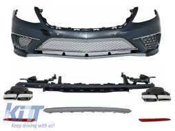 image-62-Body Kit suitable for Mercedes S-Class W222 Sport Line Package (2013-06.2017) S63 Design