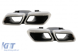 Body Kit suitable for Mercedes S-Class W222 Facelift (2013-06.2017) S63 Design with Headlights and Taillights Full LED-image-6063346