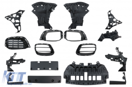 Body Kit suitable for Mercedes S-Class W222 Facelift (2013-06.2017) S63 Design with Headlights and Taillights Full LED-image-6066362