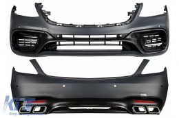 Body Kit suitable for Mercedes S-Class W222 Facelift (2013-08.2020) S63 Design - CBMBW222AMGS63FAP
