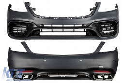 Body Kit suitable for Mercedes S-Class W222 Facelift (2013-06.2017) S63 Design