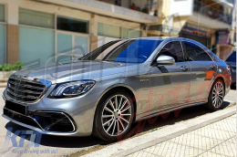 Body Kit suitable for Mercedes S-Class W222 Facelift (2013-08.2020) S63 Design-image-6128146