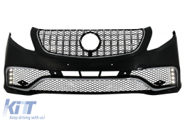 Body Kit suitable for Mercedes V-Class W447 (2014-Up) with Central Grille and Trunk Foot Plate-image-6059219