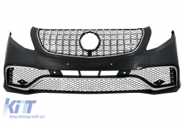 Body Kit suitable for Mercedes V-Class W447 (2014-Up) with Central Grille and Trunk Foot Plate-image-6059238