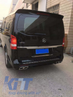 Body Kit suitable for Mercedes V-Class W447 (2014-Up) with Central Grille and Trunk Foot Plate-image-6059244