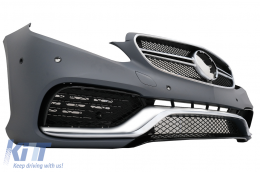 Body Kit suitable for Mercedes W212 E-Class Facelift (2013-up) E63 Design with Exhaust Muffler Tips-image-6020510