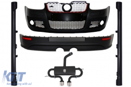 Body Kit suitable for VW Golf Mk 5 V Golf 5 (2003-2007) GTI R32 Design with Complete Exhaust System - COCBVWG5GTIWFRBE