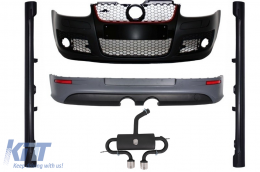 Body Kit suitable for VW Golf Mk 5 V Golf 5 (2003-2007) GTI R32 Design with Complete Exhaust System - COCBVWG5GTIWFRBES