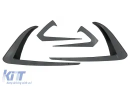 Body Kit Tesla Model 3 (2017-) első lökhárító spoiler, diffúzor és küszöb spoiler, zongoralakk fekete-image-6085217