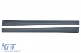 Body Kit with Central Grilles Kidney Double Stripe suitable for BMW 3 Series F30 (2011-2019) M3 CS Look Without Fog Lights-image-6077566