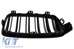 Body Kit with Central Grilles Kidney Double Stripe suitable for BMW 3 Series F30 (2011-2019) M3 CS Look Without Fog Lights-image-6077580