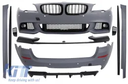 image-53-Body Kit with Central Grilles Piano Black suitable for BMW F11 5 Series Touring 2011-2013 M-Performance Design