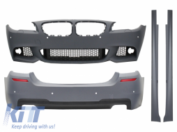 Body Kit with Double Outlet Diffuser suitable for BMW 5 Series F10 (2011-2014) M-Technik Design - COCBBMF10MTD