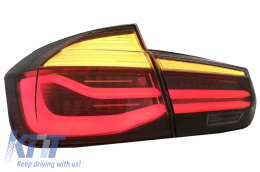 Body Kit with Dual Twin Exhaust Muffler Tips suitable for BMW 3 series F30 (2011-2019) and LED Taillights Dynamic Sequential Turning Light EVO II M3 CS Design-image-6065117