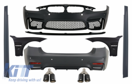 Body Kit with Front Fenders suitable for BMW F30 (2011-2019) EVO II M3 CS Style Without Fog Lamps