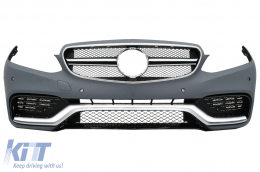 Body Kit with LED Headlights and Light Bar Taillights suitable for Mercedes E-Class W212 Facelift (2013-2016) E63 Design-image-6070349