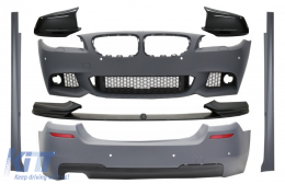 Body Kit with Spoiler Lip and Mirror Covers suitable for BMW 5 Series F10 Non LCI (2011-2014) M Design Carbon