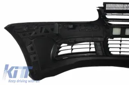 Body Kit zongoralakk fekete hűtőráccsal VW Golf 5 V R32 (2003-2007) modellekhez, komplett kipufogórendszerrel-image-6032632