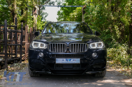 Body Kit Предна Броня Липна и Въздушен дифузьор подходящ за BMW X5 F15 (2014-2018) Aero Package M Technik Спорт Piano Black-image-6086362