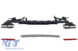 BodyKit Bumper für Mercedes W222 S-Klasse 13-17 Stoßstange Auspuff S63 Look-image-6017783