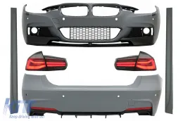 image-35-BodyKit dla BMW 3 F30 11-19 LED Tylne światła Czerwony dym Dynamiczne M LCI Look