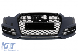 Bodykit für AUDI A6 C7 4G Limousine 11-2017 Umbau auf 2018 Design Stoßstange Lichter Kühlergrill-image-6103162