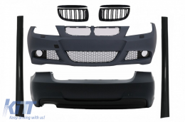 image-41-Bodykit für BMW 3 E90 05–08 M-Technik Stoßstangen gitter glänzend schwarz