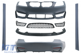 image-7-Bodykit für BMW 3er E90 LCI Limousine 2008–2011 M4-Design Stoßstange Seitenschwellern