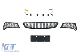 Bodykit für BMW 3er E90 LCI Limousine 2008–2011 M4-Design Stoßstange Seitenschwellern-image-6127813