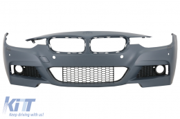 BodyKit für BMW 3er F30 11-19 M-Tech Look Stoßstange Seitenschweller Endrohre-image-5993054