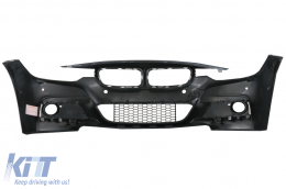 BodyKit für BMW 3er F30 11-19 M-Tech Look Stoßstange Seitenschweller Endrohre-image-5993067