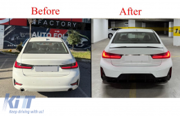 Bodykit für BMW 3er G20 Limousine 18-22 Upgrade auf LCI-Look Stoßstange Scheinwerfer-image-6127433