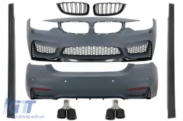image-47-Bodykit für BMW 4 F36 Gran Coupé 13-03.19 M4 Look Gitter Auspuff Tipps Kohlenstoff