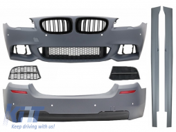 image-24-Bodykit für BMW 5er F10 10-17 Kühlergrill M-Technik 550i Look Schwarz glänzend