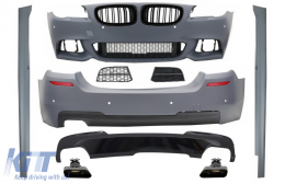 image-20-Bodykit für BMW 5er F10 10-17 Stoßstangen gitter M-Technik 550i Design