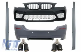 image-6-BodyKit für BMW 5er F10 11-17 Stoßfänge Seitenschweller Auspuff Carbon M5 Look