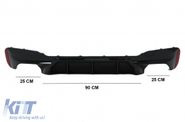 Bodykit für BMW 5er F10 11-17 Stoßstangengitter Seitenschweller M5 Look-image-6094997