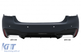 Bodykit für BMW 5er G30 17-19 M5 Design PDC Stoßfänge Seitenschweller Gitter-image-6097554