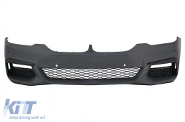 Bodykit für BMW 5er G30 17-19 Stoßstange Stoßfänger Auspuff Endrohre M-Tech Look-image-6068470