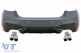 Bodykit für BMW 5er G30 17-19 Stoßstange Lichter Kühlergrill M5 LCI Design 2020-image-6098441