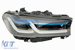 Bodykit für BMW 5er G30 17-19 Stoßstange Lichter Kühlergrill M5 LCI Design 2020-image-6098448