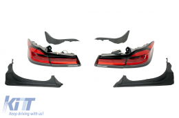 Bodykit für BMW 5er G30 17-19 Stoßstange Lichter Kühlergrill M5 LCI Design 2020-image-6098455
