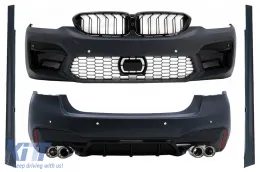 image-29-Bodykit für BMW 5er G30 2017-2019 M5 Look Stoßstange Endrohre Seitenschweller