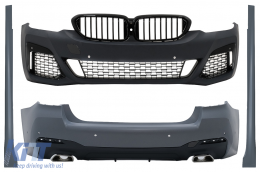 image-73-Bodykit für BMW 5er G30 Limousine 17-19 Stoßstange Kühlergrill Seitenschweller M-Tech Design