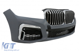 Bodykit für BMW 7 G12 15-19 Konvertierung zu G12 LCI 2020 Look Kapuze Kotflügel vorne-image-6092700
